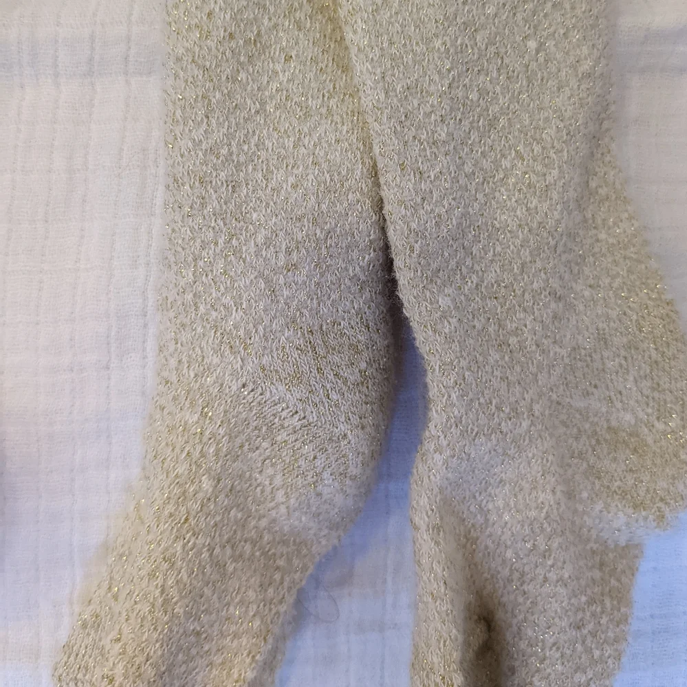 Baby girl stockings bundle size 0-6 months purple, gold, grey hearts, & sparkle
